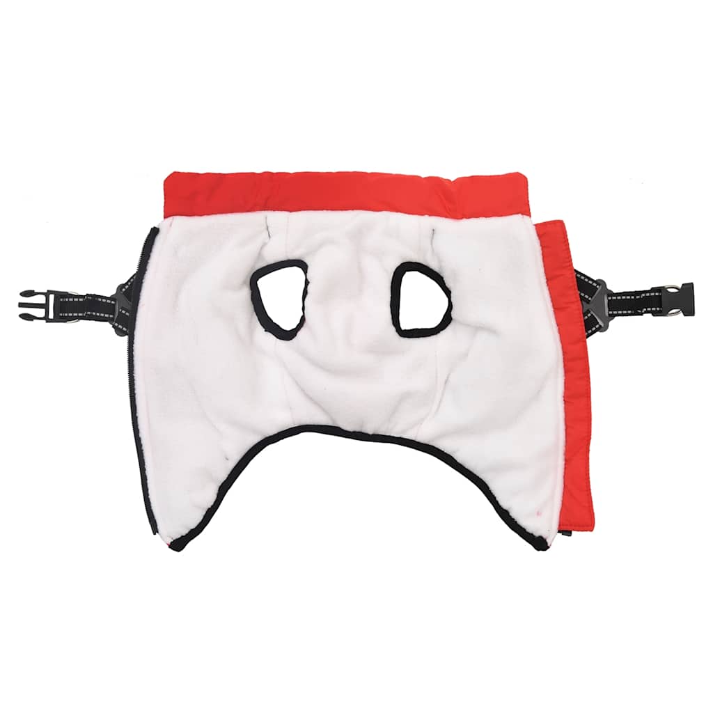 Cappotto Cani Imbracatura Impermeabile Riflettente Rosso L36