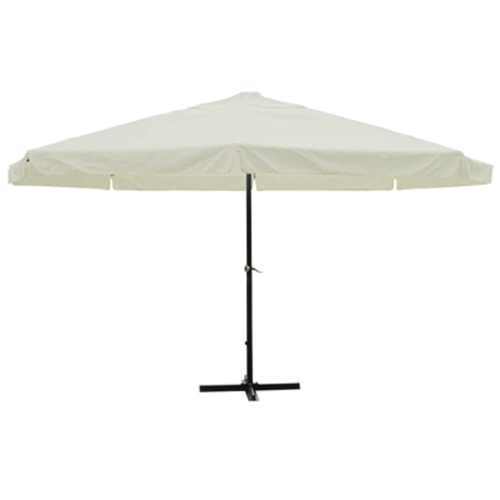 Ombrellone bianco in alluminio 500 cm