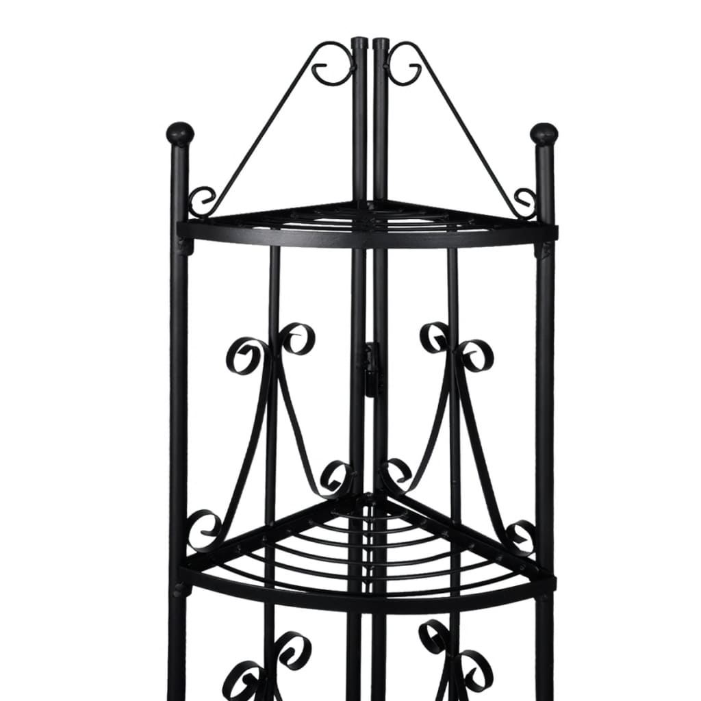 Porta Piante ad Angolo Nero