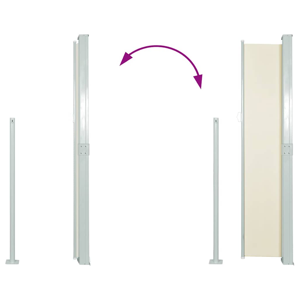Tendalino Laterale per Patio Terrazzo 160 x 300 cm Crema