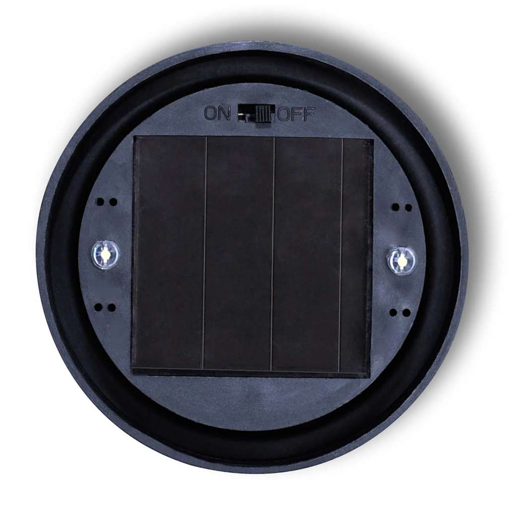 Lampioni Solari LED Giardino 4 pz Rotondi 15 cm con Picchetto