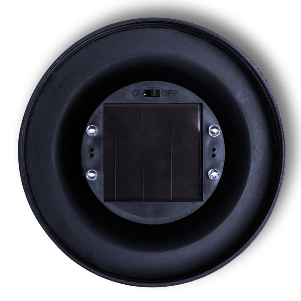 Lampione Solare a LED da Giardino 2 pz 30 cm con Picchetto