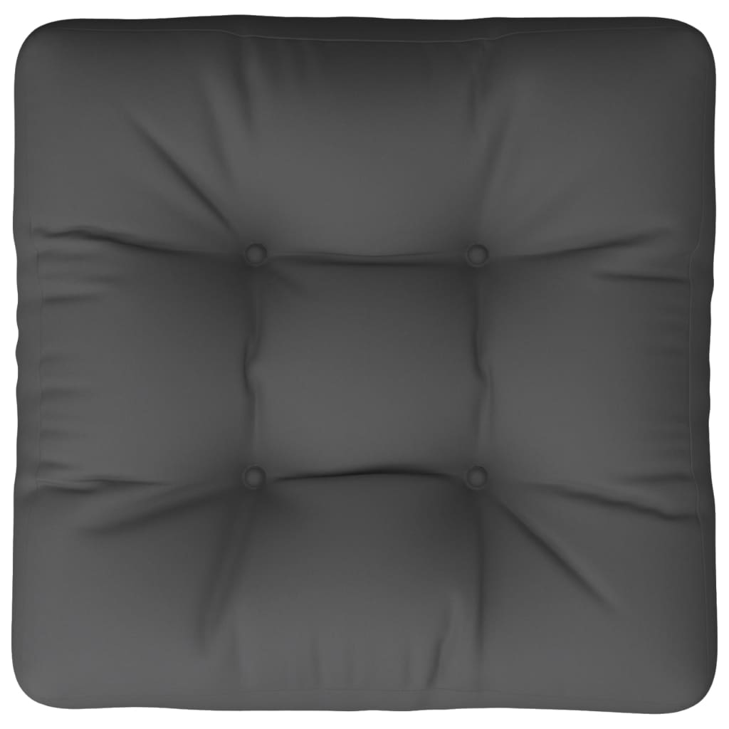 Cuscino per Pallet 50 x 50 x 12 cm Grigio in Tessuto