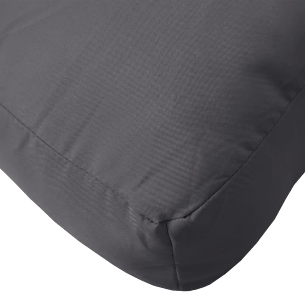 Cuscino per Pallet 50 x 50 x 12 cm Grigio in Tessuto