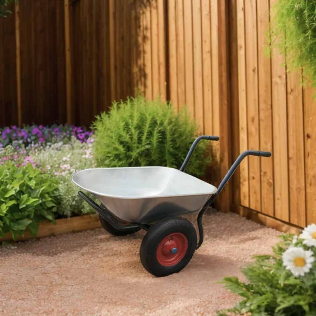 Carriola da Giardino con 2 Ruote 66 L