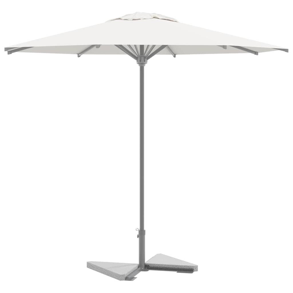 Dischi per pesi per ombrellone 2 pz granito grigio triangolari 14 kg