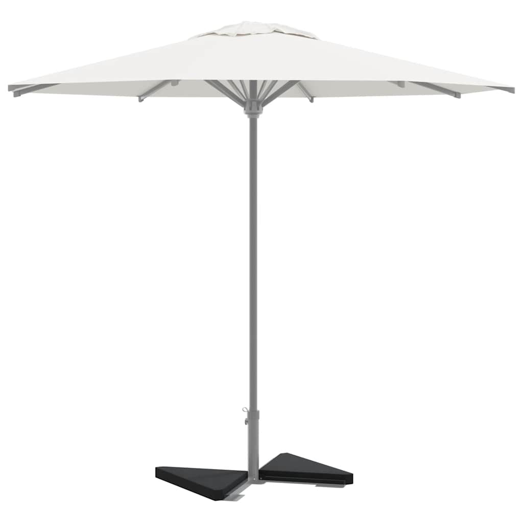 Piastre per Parasole 2 pz in Granito Triangolare 14 kg Nero