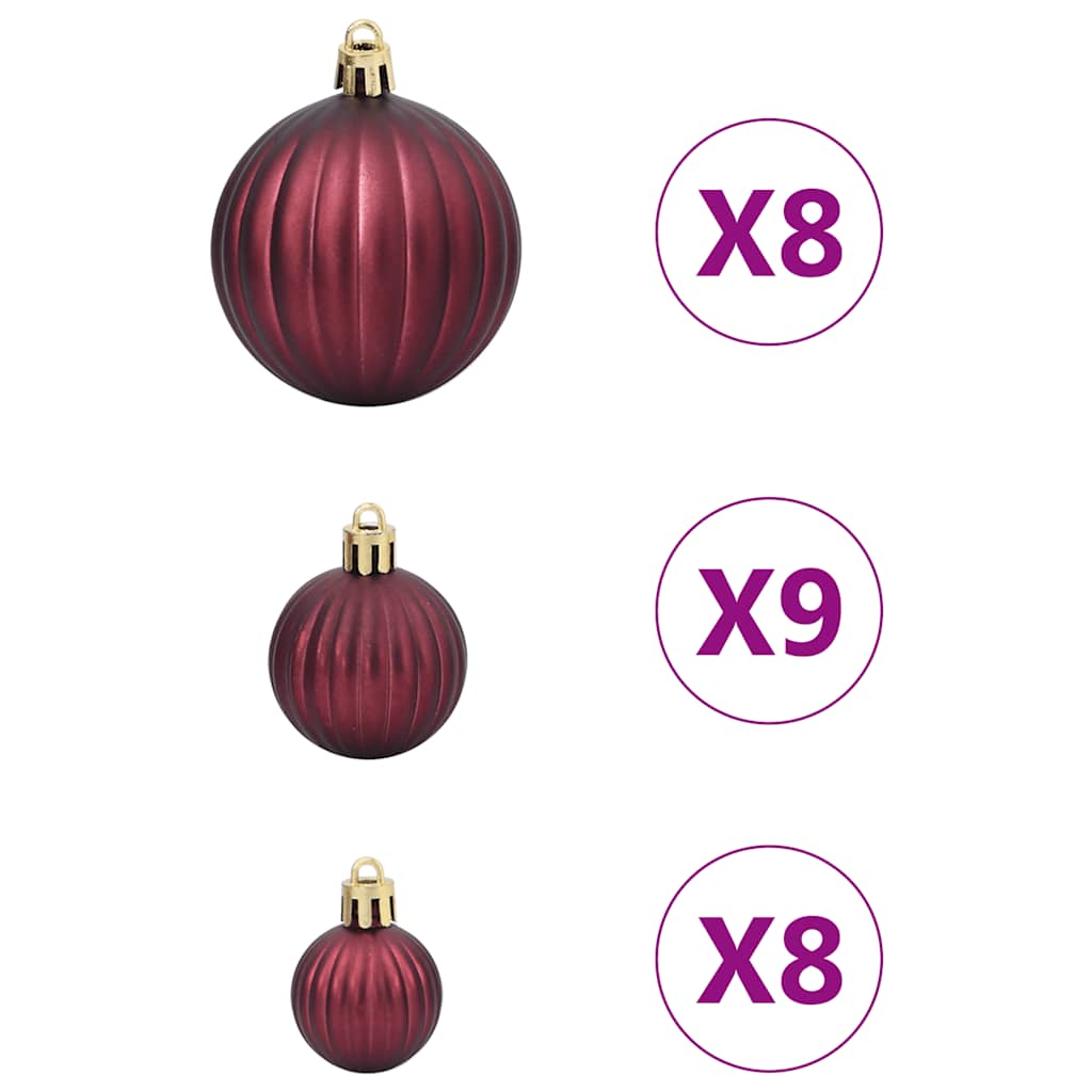 Palline di Natale 100 pz Champagne e Marrone Scuro Ø3/4/6 cm