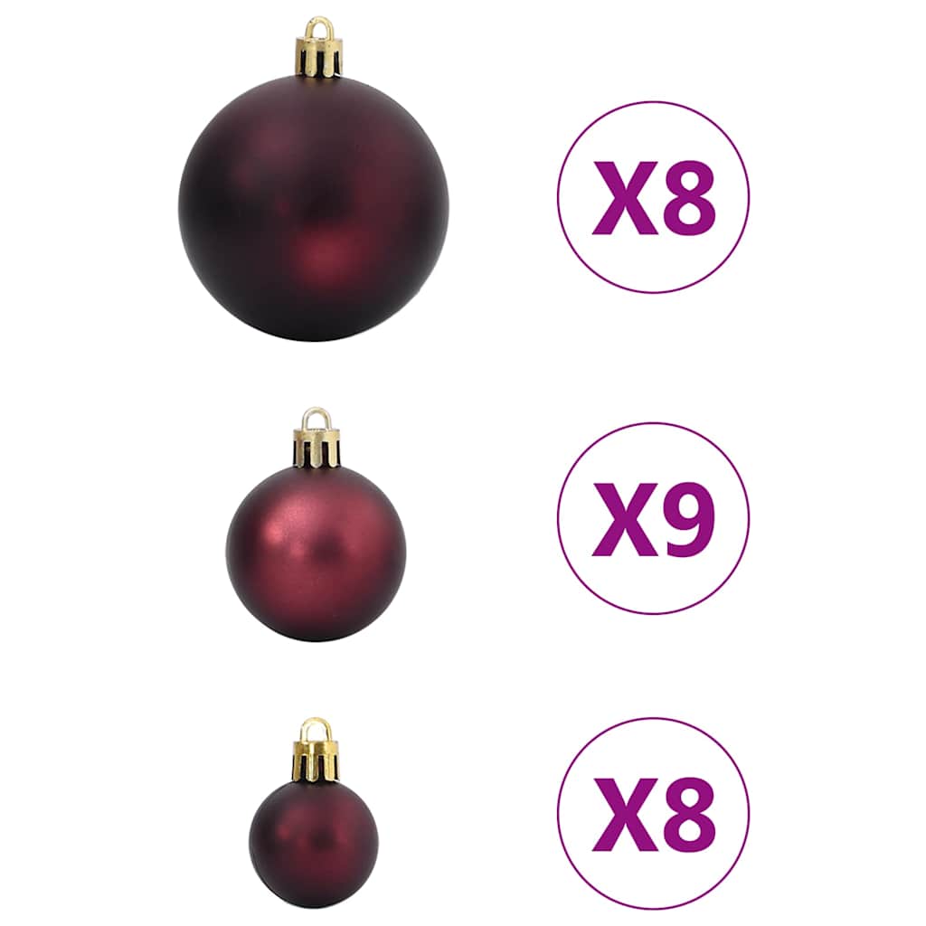 Palline di Natale 100 pz Champagne e Marrone Scuro Ø3/4/6 cm