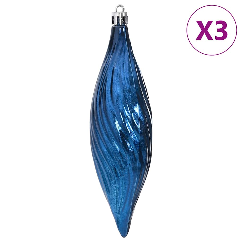 Palline di Natale 98 pz Blu Ø3/4/6 cm