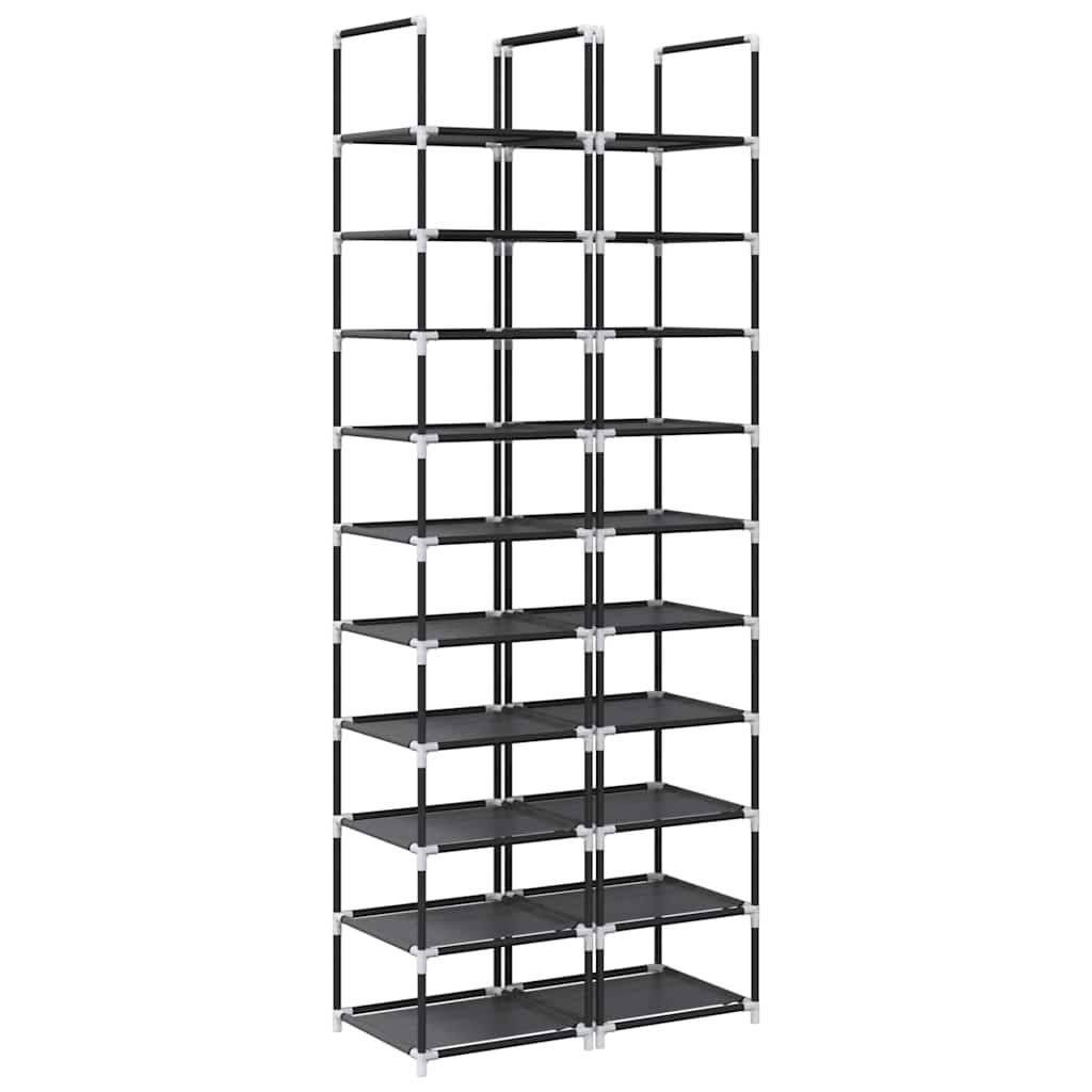 Scarpiere a 10 Livelli 2 pz 33x33x174 cm in Tessuto Non Tessuto