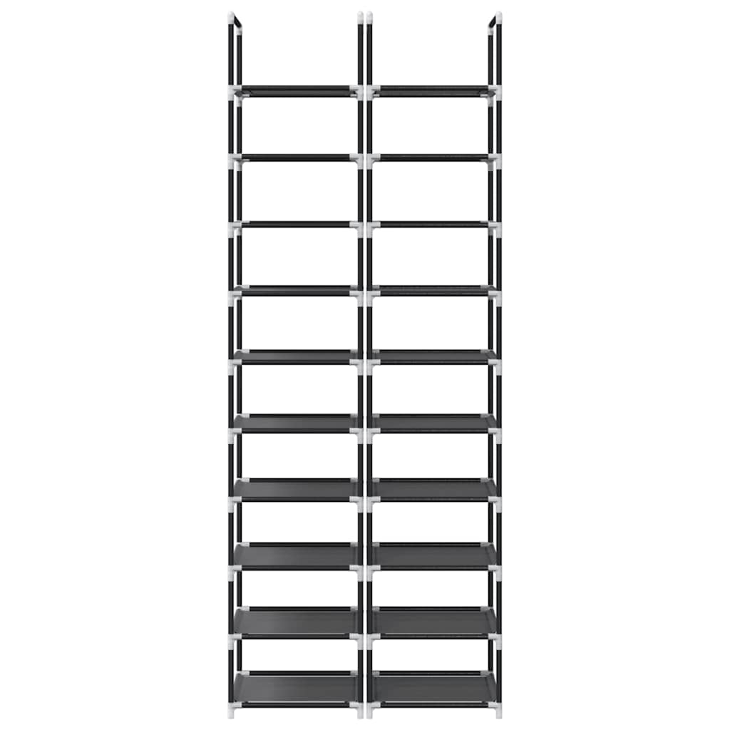 Scarpiere a 10 Livelli 2 pz 33x33x174 cm in Tessuto Non Tessuto