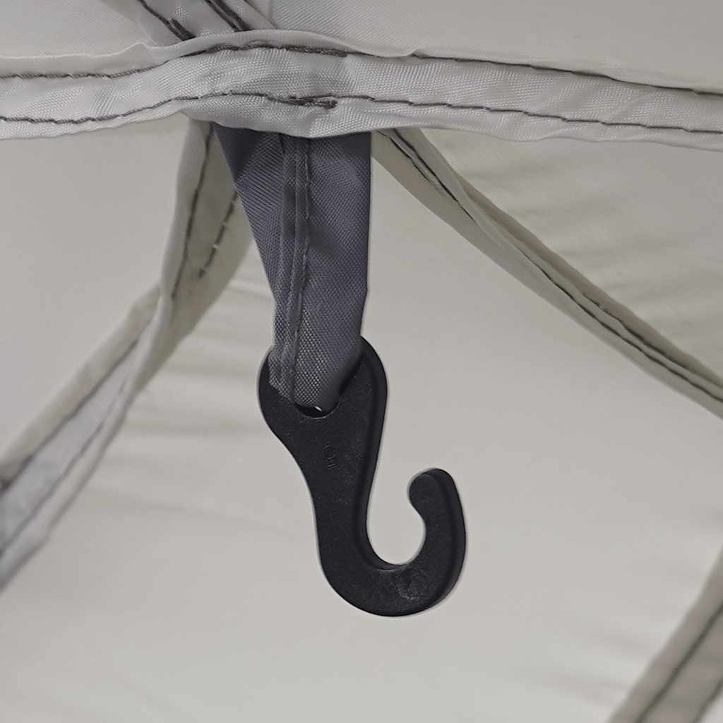 Tenda da piscina con Patta Rimovibile&Pareti in Rete 512x458 cm