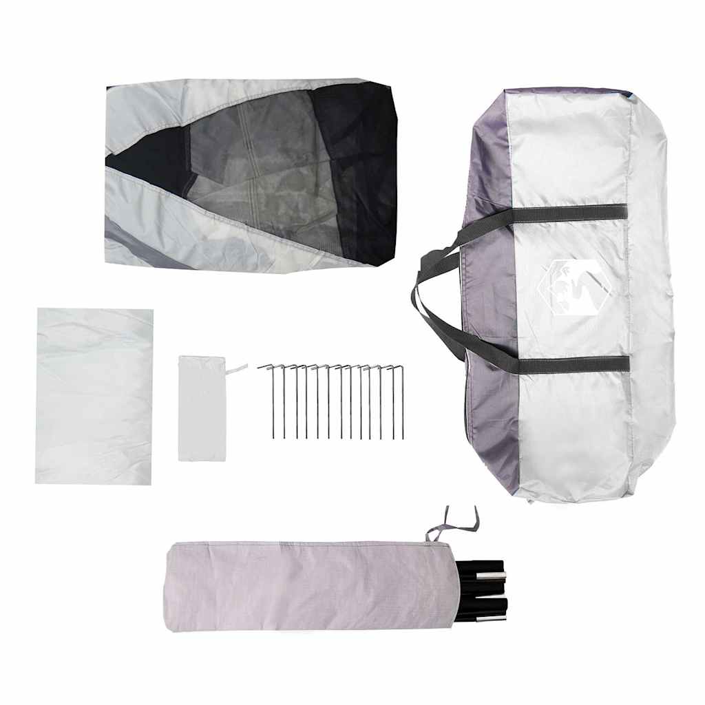 Tenda da piscina con Patta Rimovibile&Pareti in Rete 670x590 cm