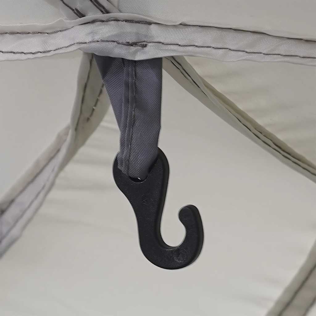 Tenda da piscina con Patta Rimovibile&Pareti in Rete 670x590 cm