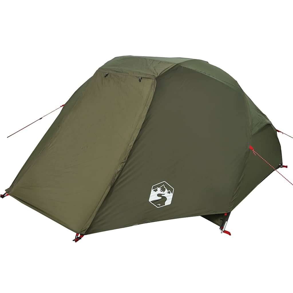 Tenda da Pesca per 3 Persone Verde Oliva Impermeabile