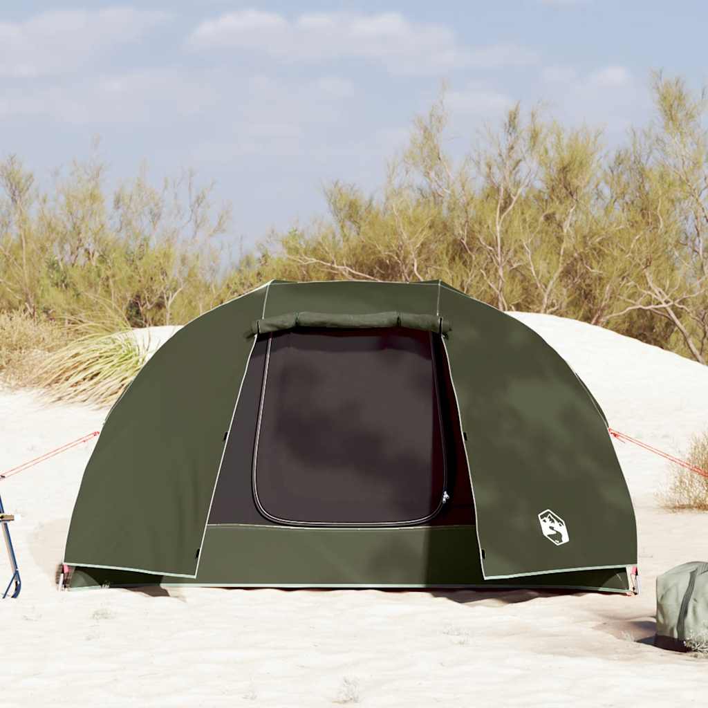 Tenda da Pesca per 3 Persone Verde Oliva Impermeabile