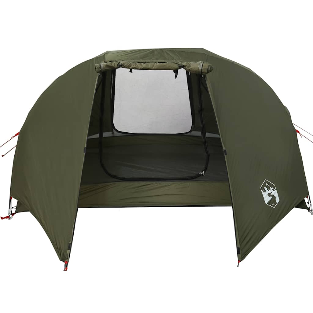 Tenda da Pesca per 3 Persone Verde Oliva Impermeabile