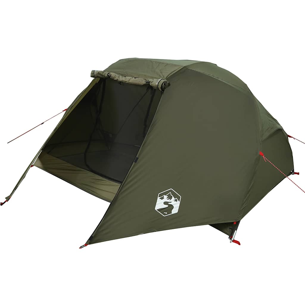 Tenda da Pesca per 3 Persone Verde Oliva Impermeabile