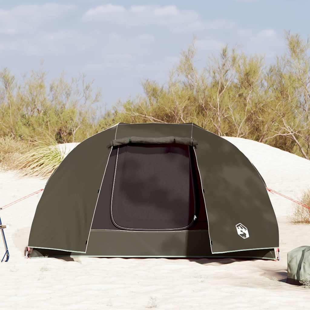 Tenda da Pesca per 3 Persone Marrone Impermeabile