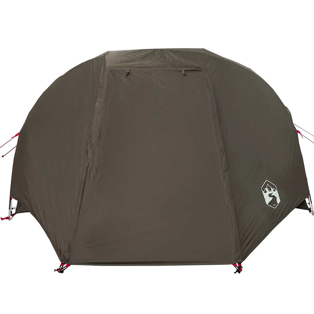 Tenda da Pesca per 3 Persone Marrone Impermeabile
