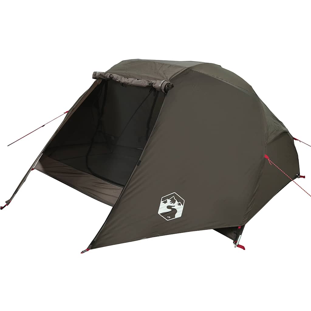 Tenda da Pesca per 3 Persone Marrone Impermeabile