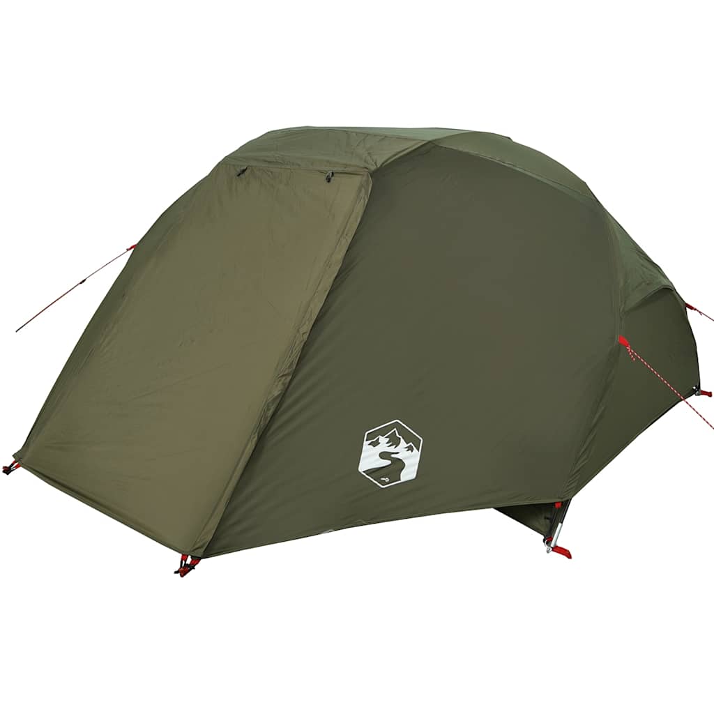 Tenda da Pesca per 5 Persone Verde Oliva Impermeabile