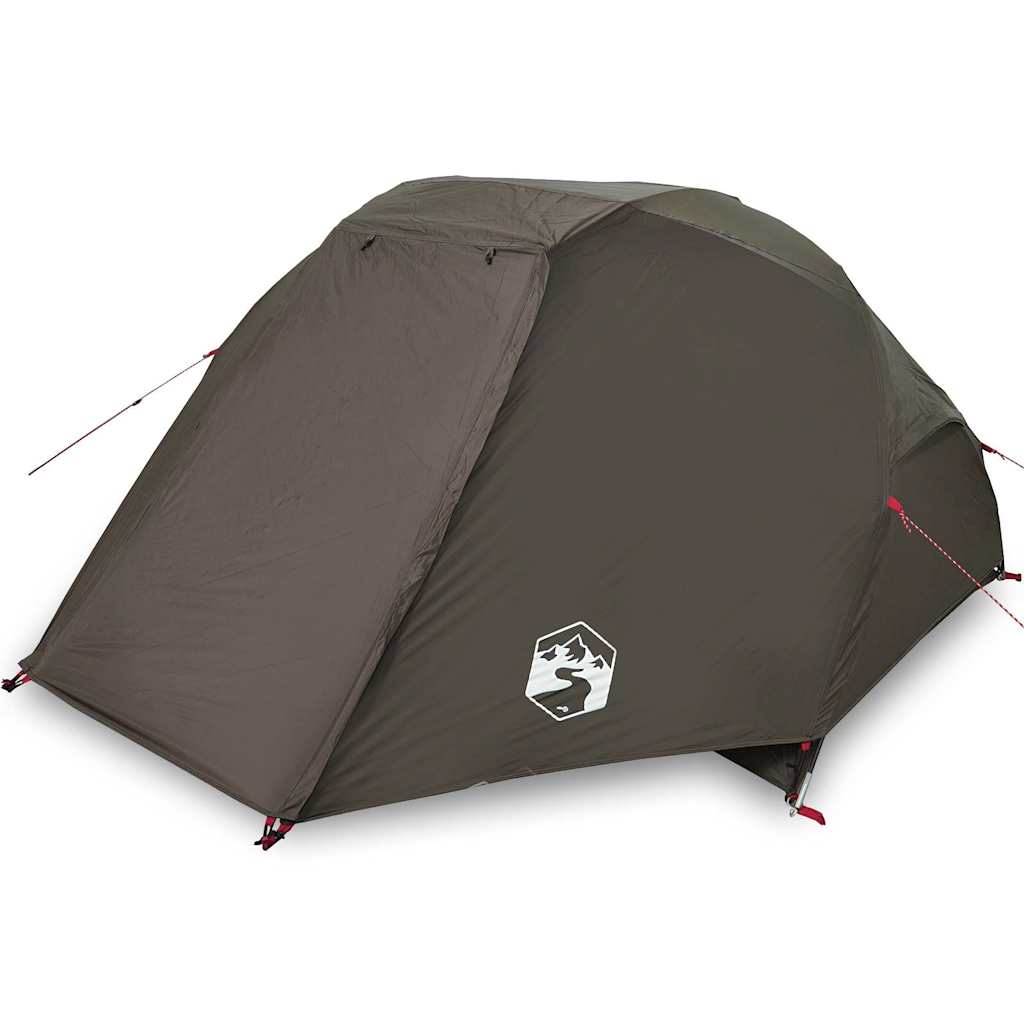 Tenda da Pesca per 5 Persone Marrone Impermeabile