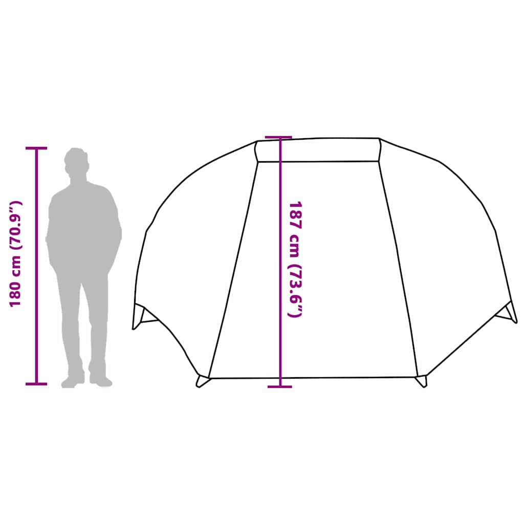 Tenda da pesca 514 x 465 x 187 cm Poliestere e fibra di vetro