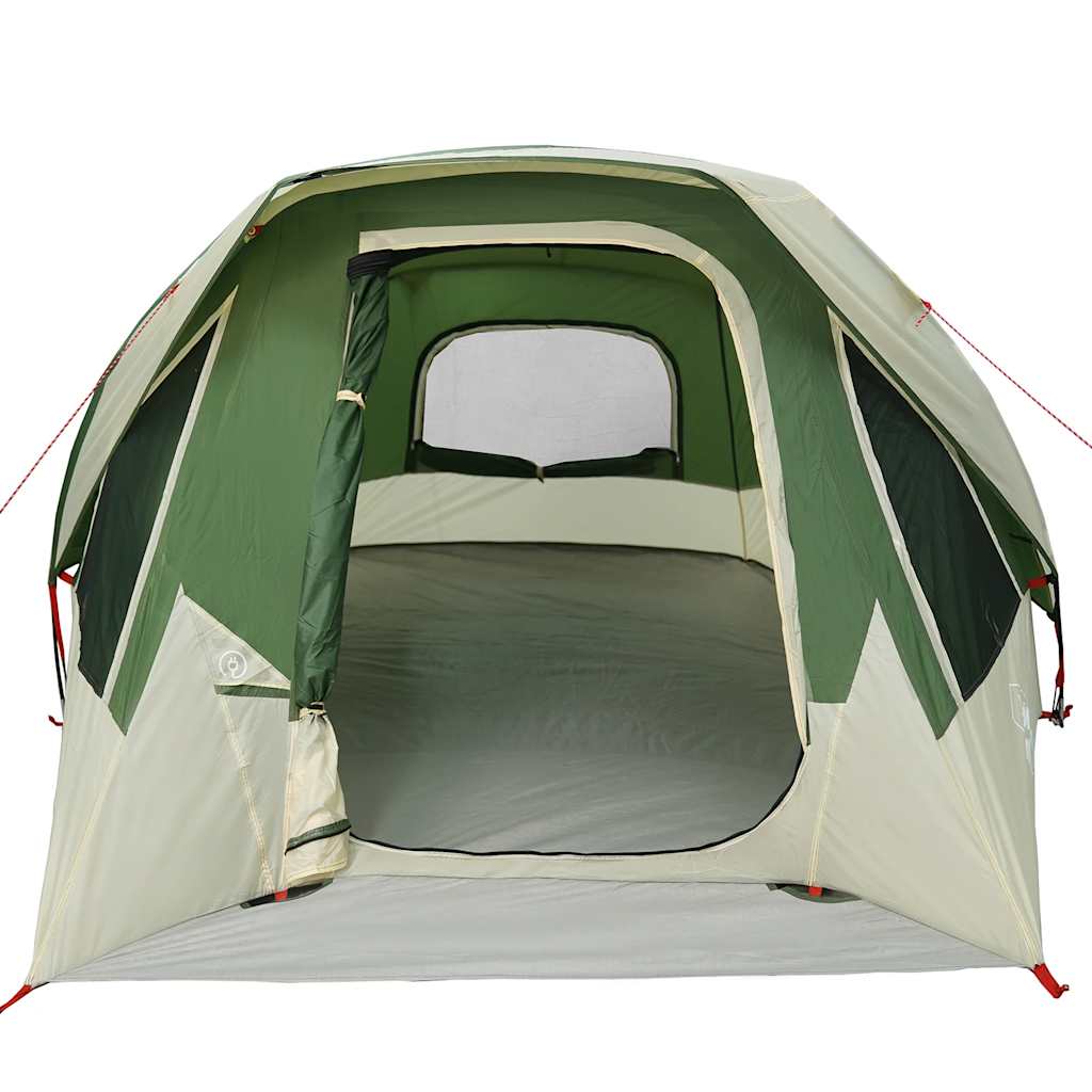 Tenda da Campeggio a Cabina per 4 Persone Verde Impermeabile