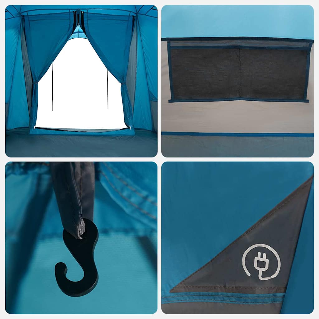 Tenda Familiare 6 persona Blu e Grigio