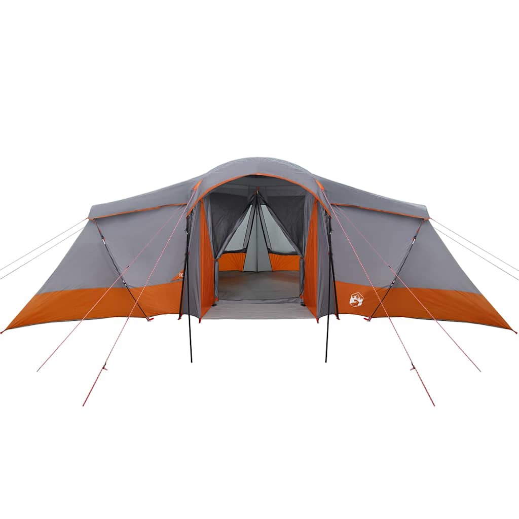Tenda Familiare 6 persona Grigio e arancione