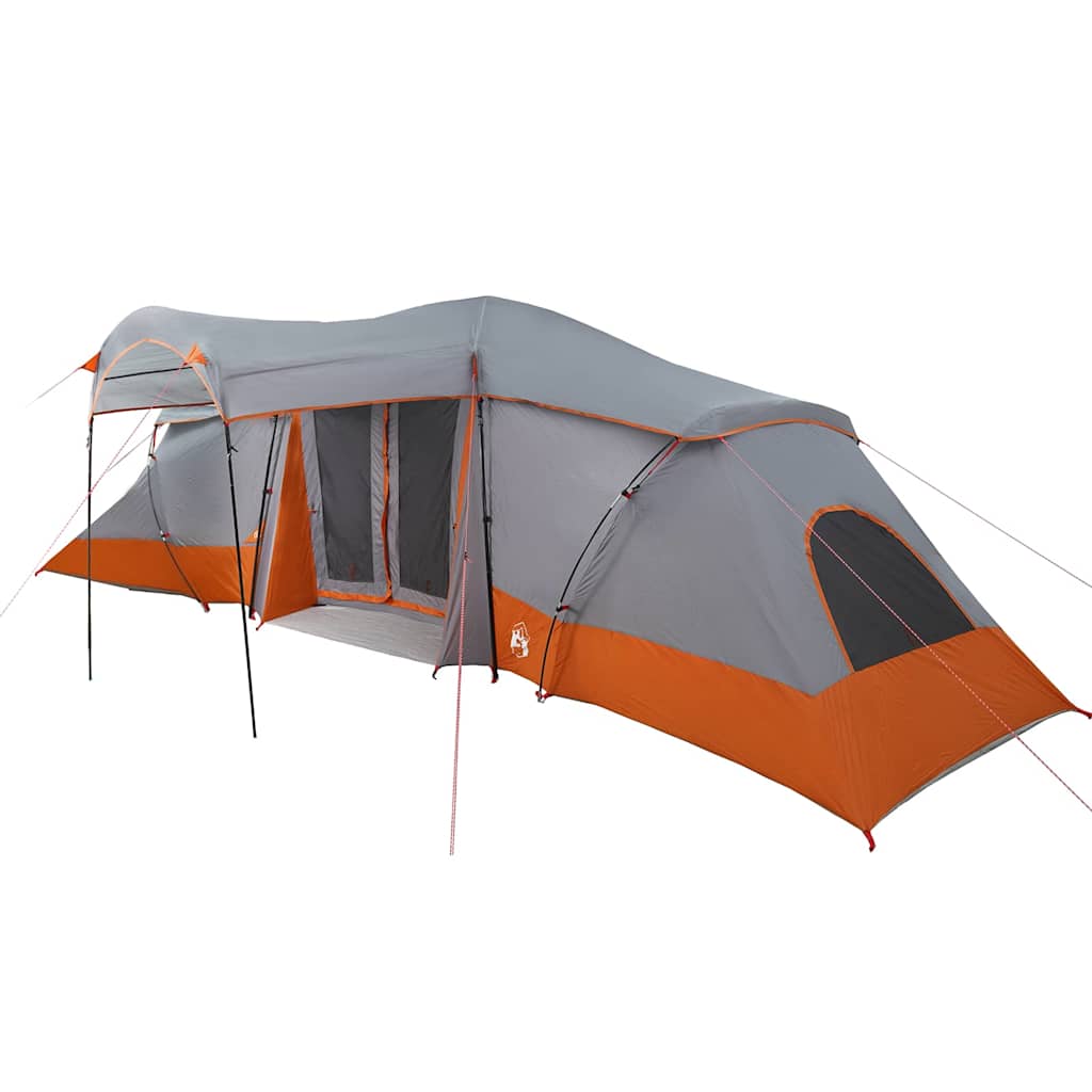 Tenda Familiare 6 persona Grigio e arancione