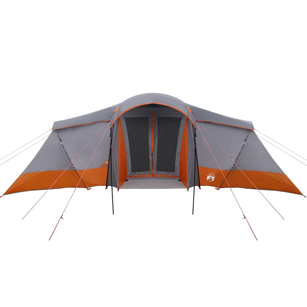 Tenda Familiare 6 persona Grigio e arancione