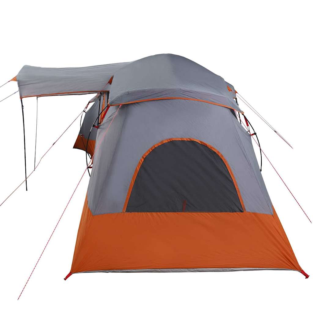 Tenda Familiare 6 persona Grigio e arancione