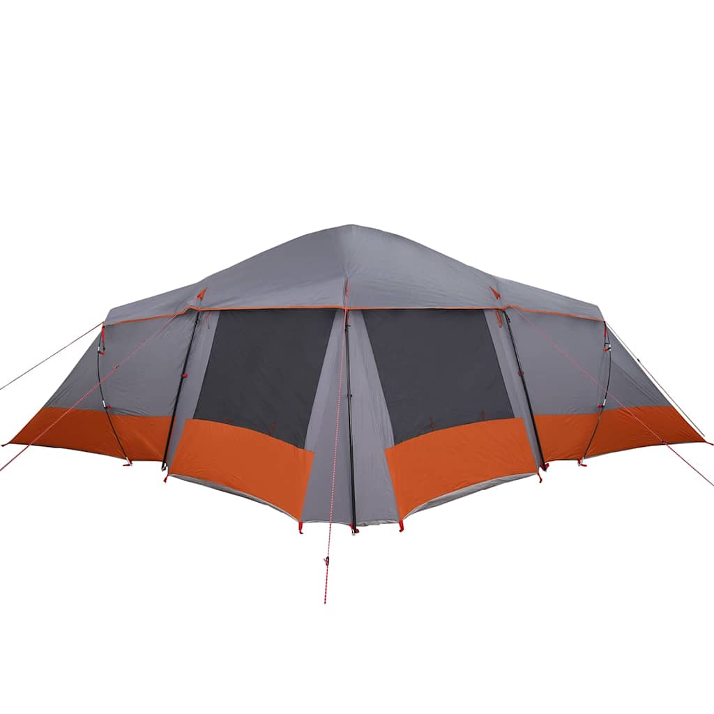Tenda Familiare 6 persona Grigio e arancione