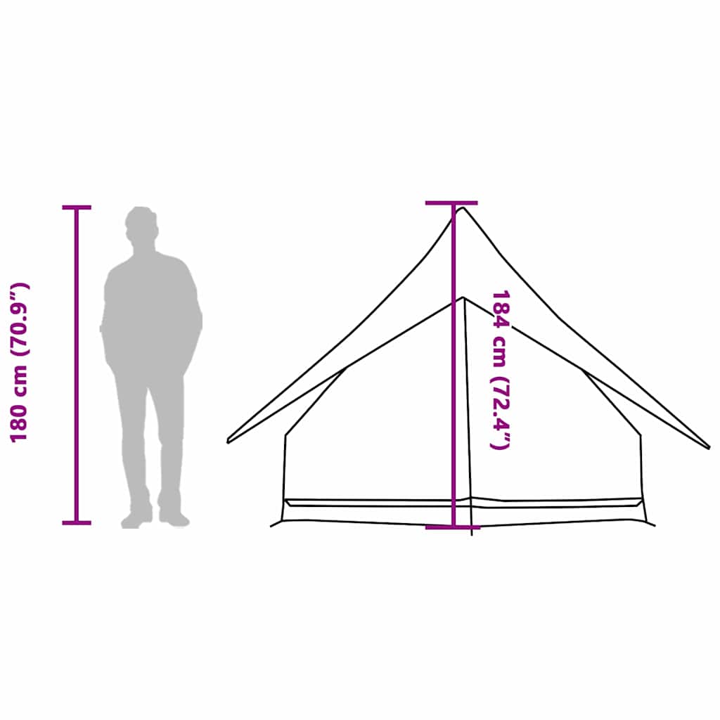 Tenda Familiare 220 x 220 x 184 cm Poliestere e fibra di vetro