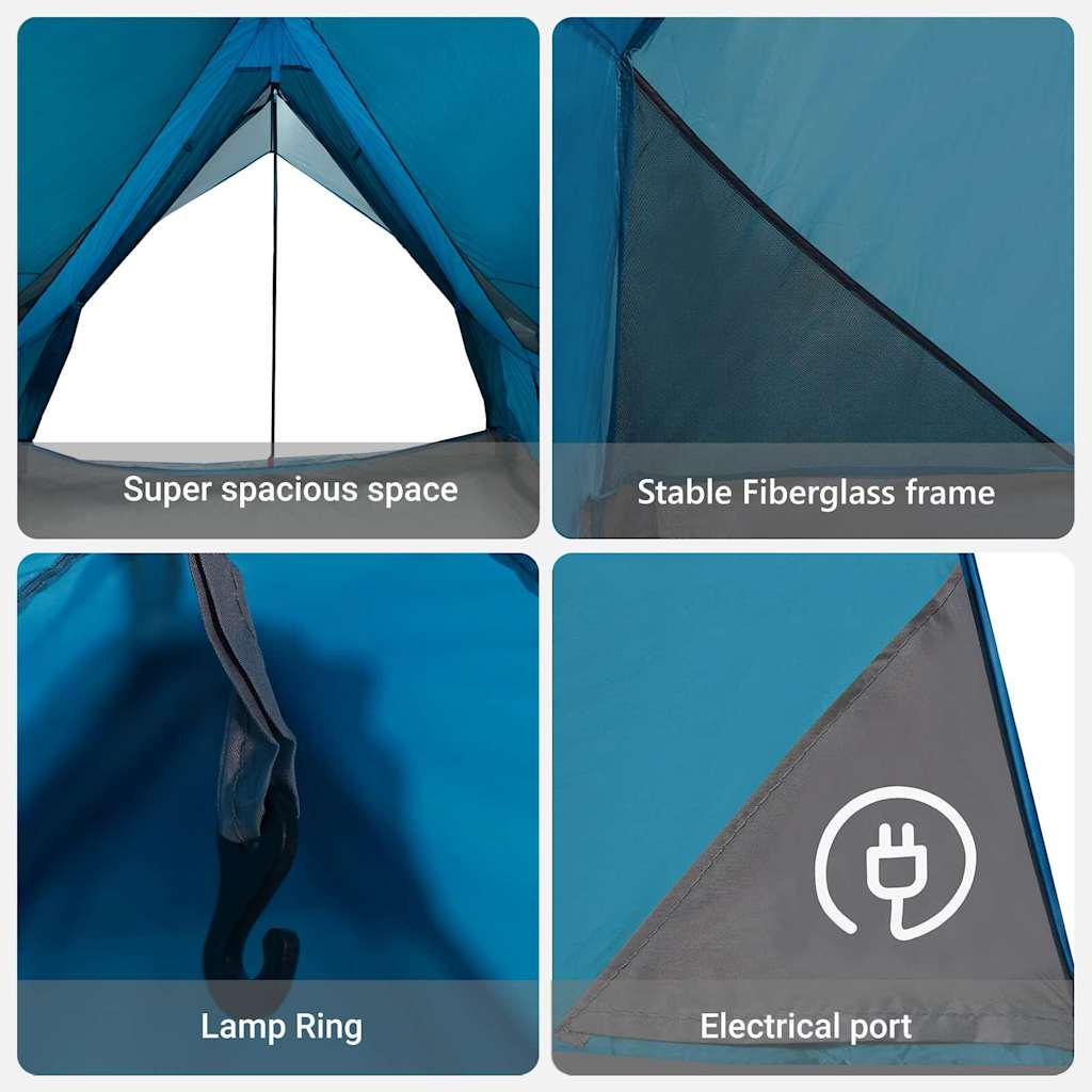 Tenda Familiare 256 x 256 x 185 cm Poliestere e fibra di vetro