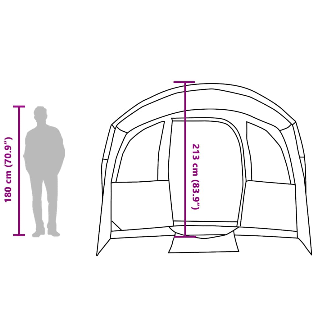 Tenda Familiare 576 x 325 x 213 cm Poliestere e fibra di vetro