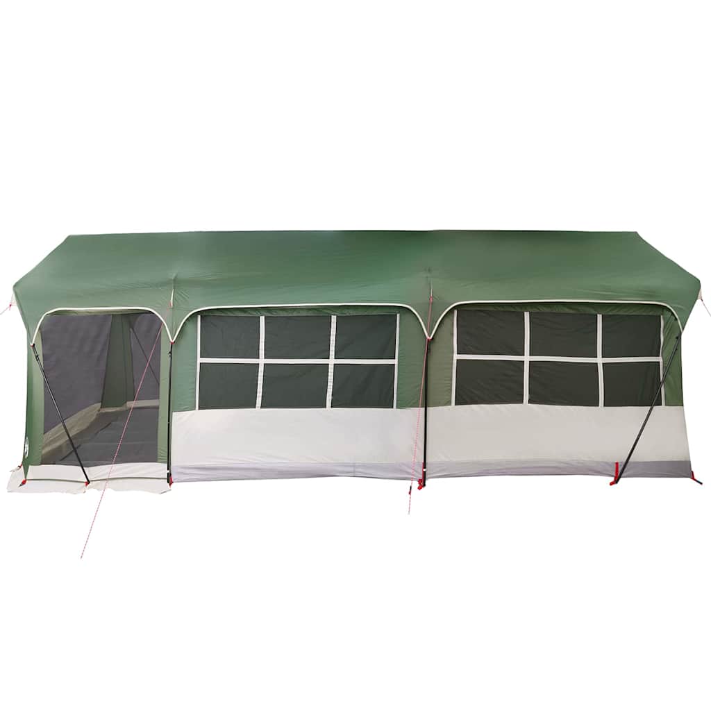 Tenda Familiare 620 x 322 x 240 cm Poliestere Verde e Bianco