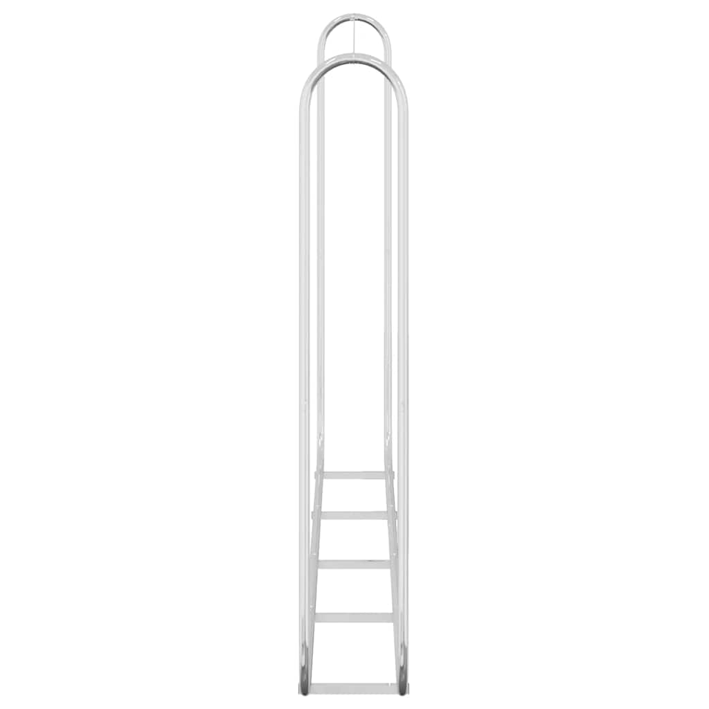 Rastrelliera per Legna 250x25x150 cm in Acciaio Zincato