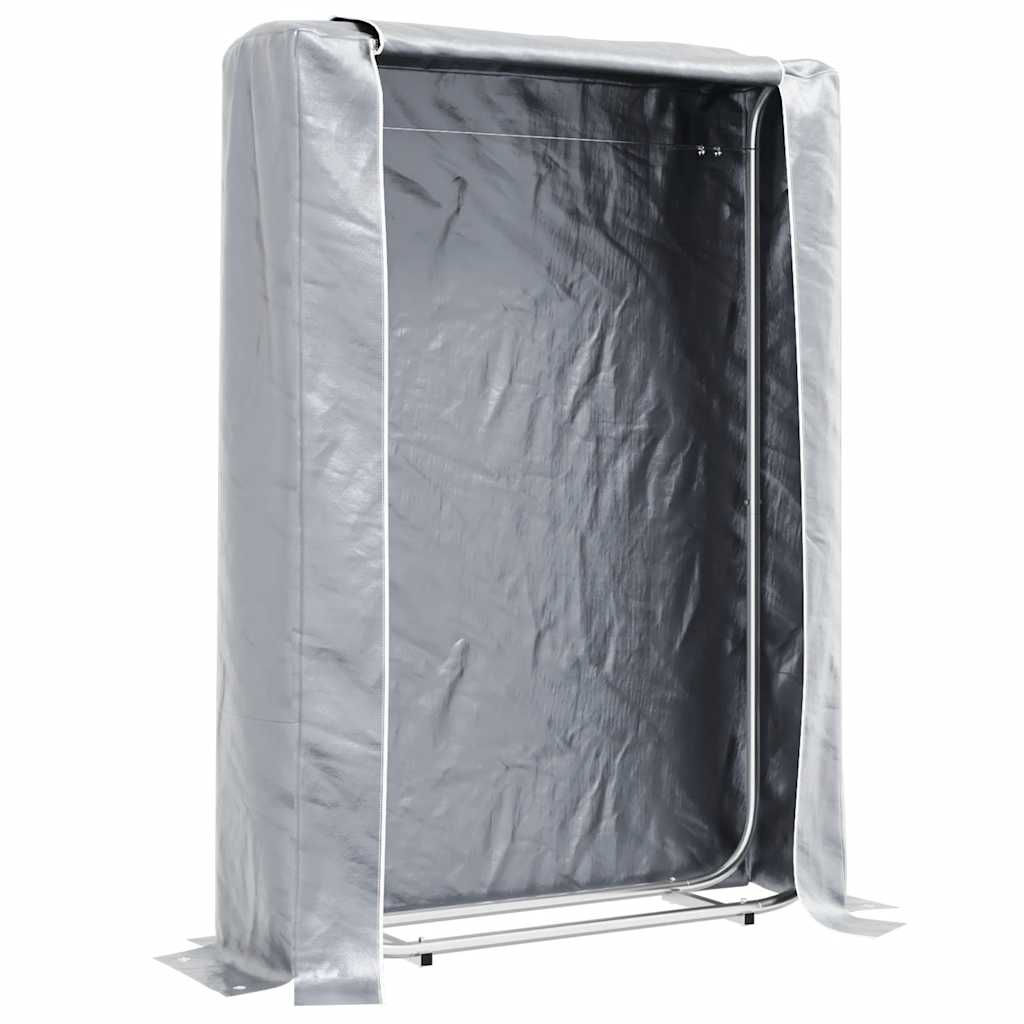 Rastrelliera per Legna con Copertura Antipioggia 100x25x150cm