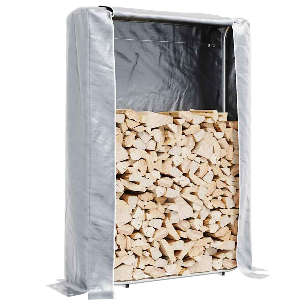 Rastrelliera per Legna con Copertura Antipioggia 100x25x150cm