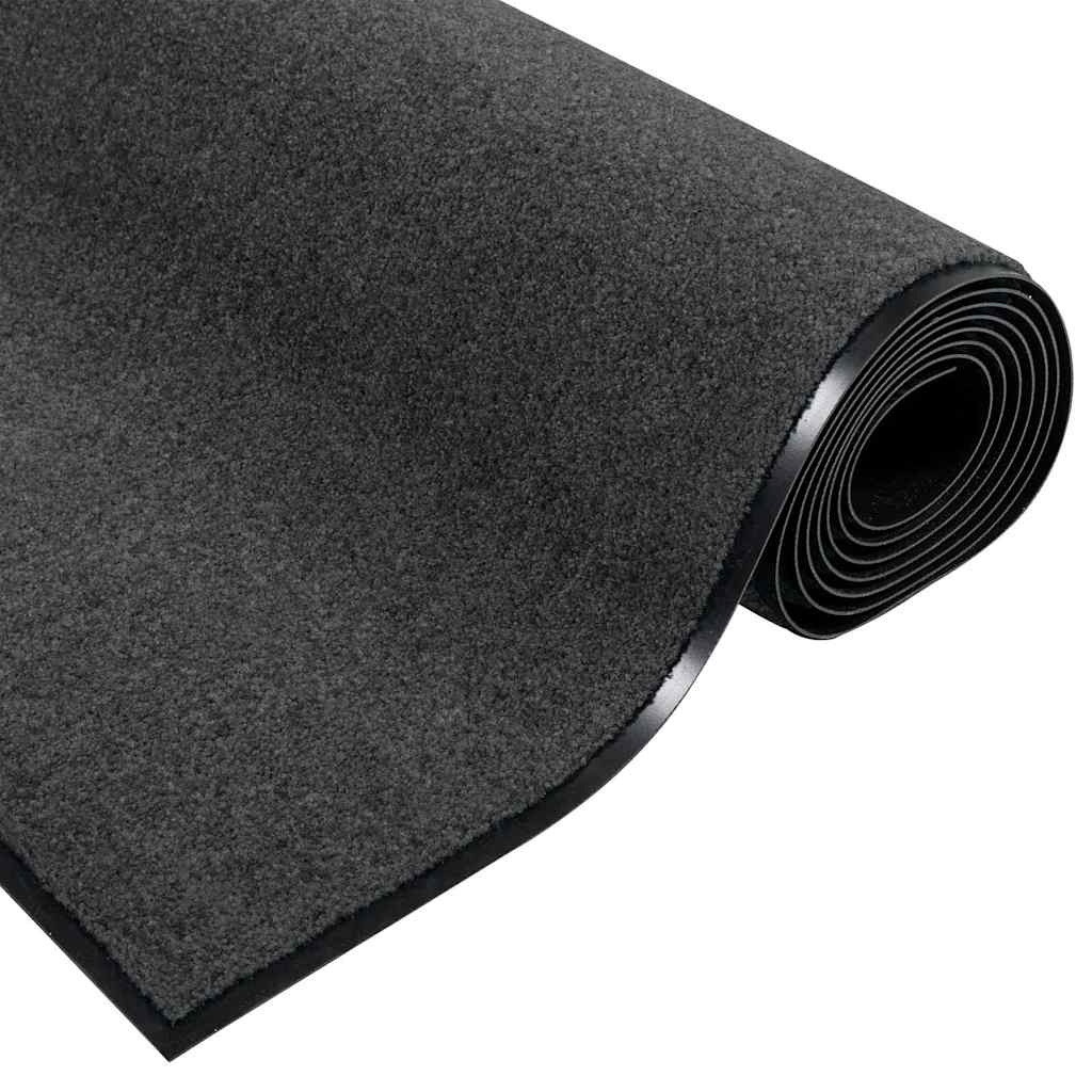 Tappetino Altro Antracite e Nero 120 x 250 cm Poliammide e PVC