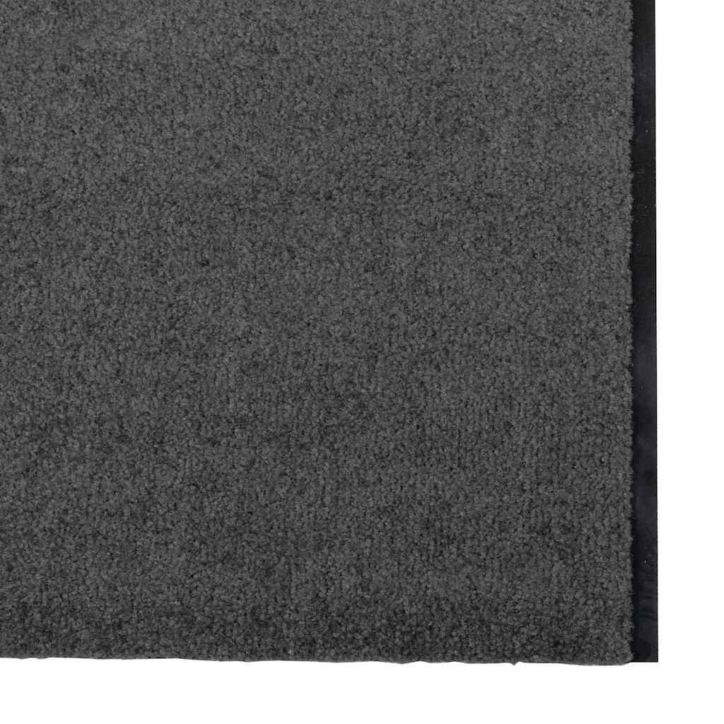 Tappetino Antracite e Nero 120 x 400 cm 100% Poliammide