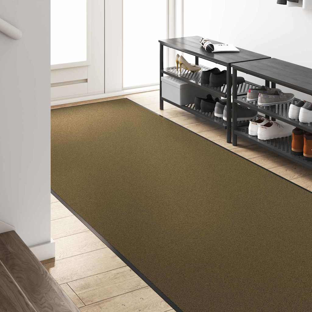 Tappetino Marrone e Nero 120 x 250 cm 100% Poliammide