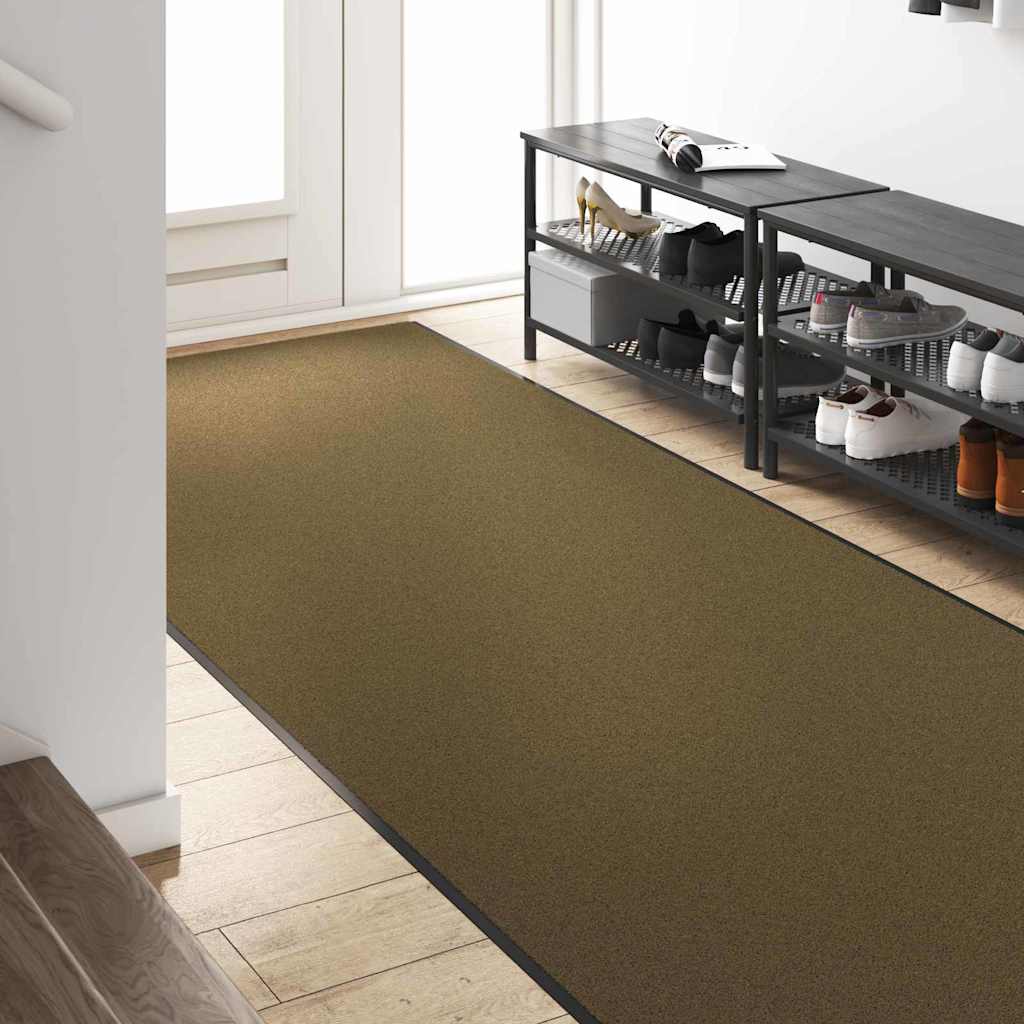 Tappetino Marrone e Nero 120 x 400 cm 100% Poliammide