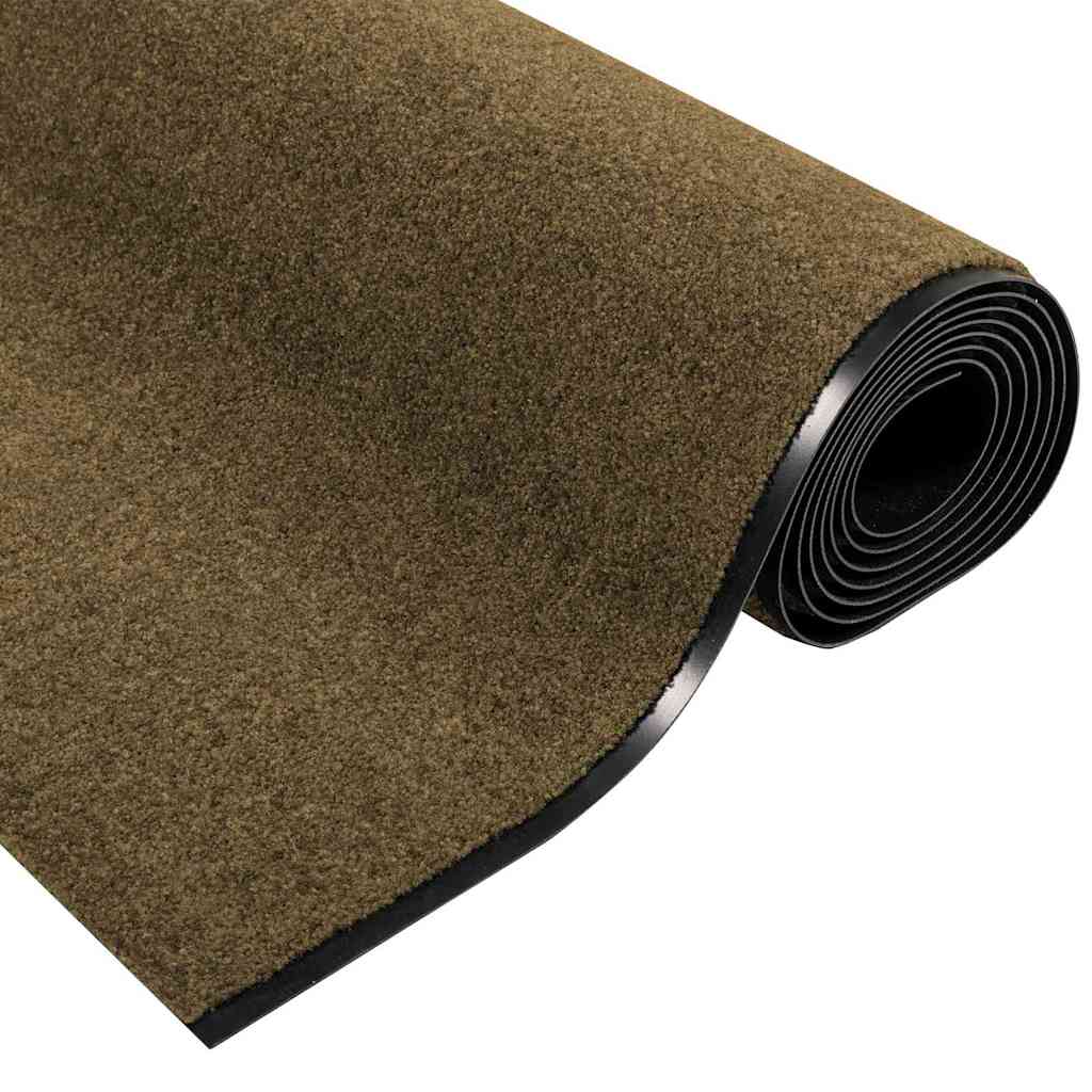 Tappetino Marrone e Nero 120 x 400 cm 100% Poliammide