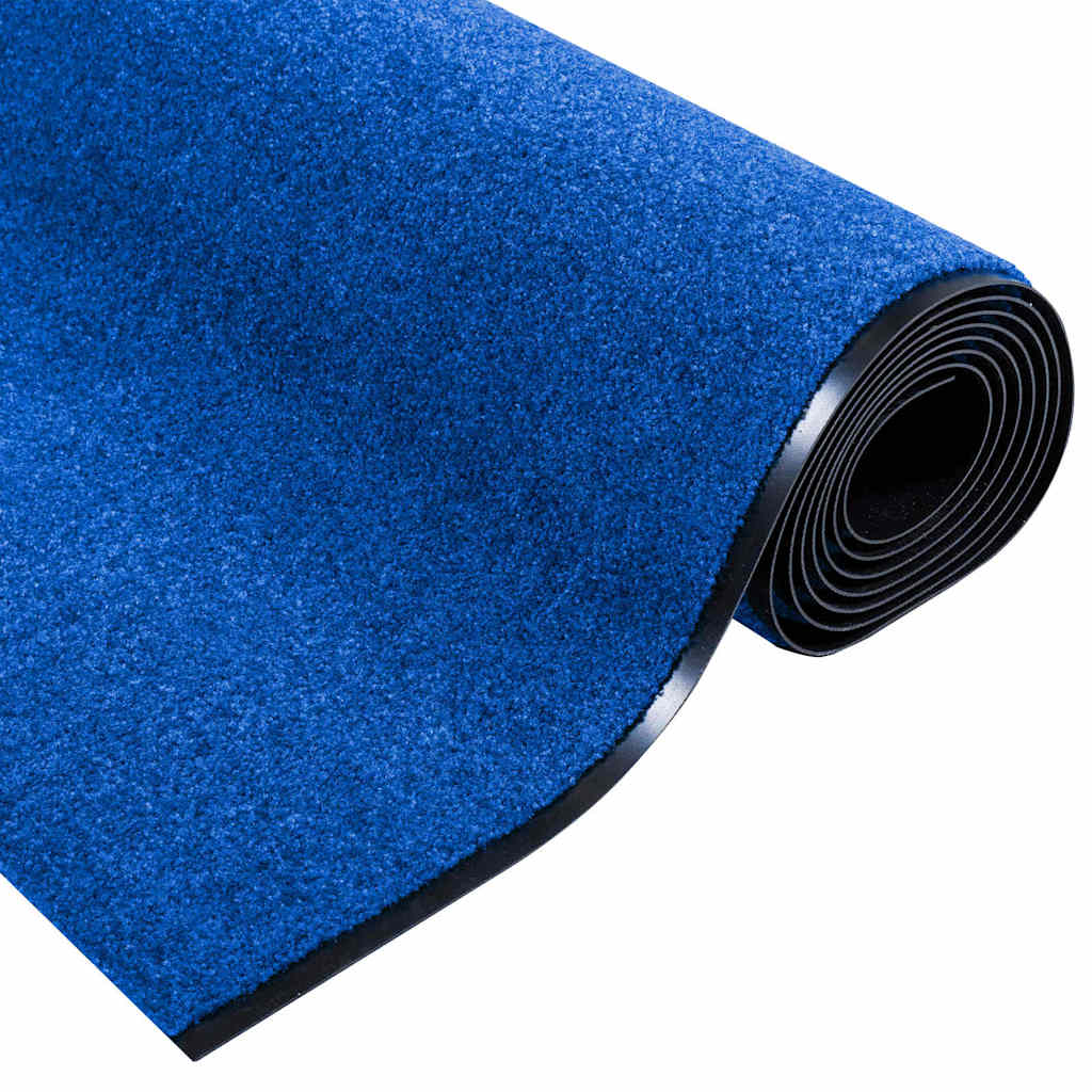 Tappetino Blu e Nero 120 x 400 cm 100% Poliammide