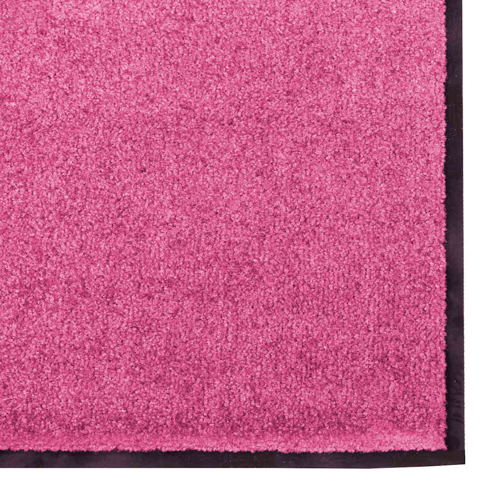 Tappetino Rosa e Nero 120 x 250 cm 100% Poliammide